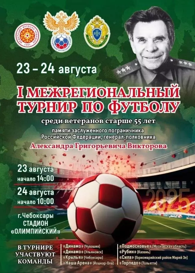 Межрегиональный турнир по футболу среди ветеранов 55+ памяти А. Г. Викторова