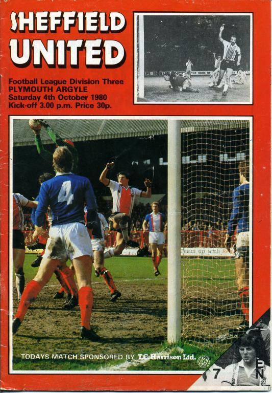 Шеффилд Юнайтед - Плимут Аргайл 04.10.1980