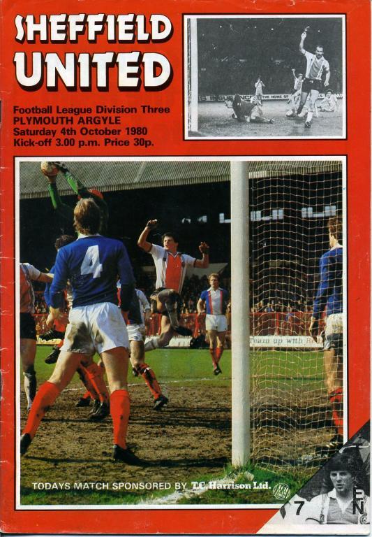Шеффилд Юнайтед - Плимут Аргайл 04.10.1980