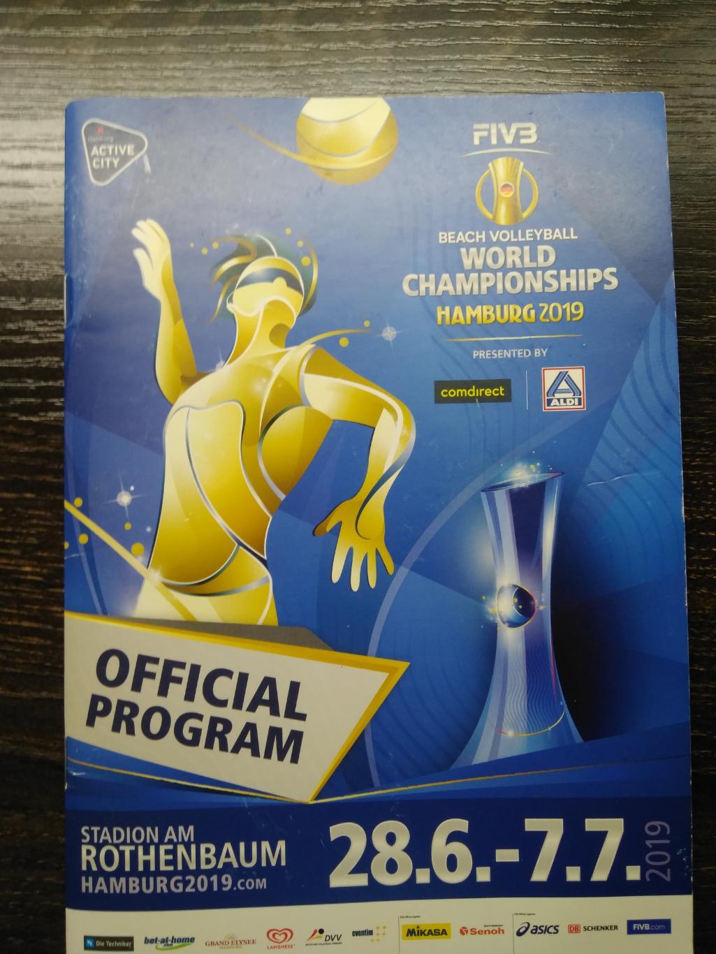 Официальная программка с чемпионата мира по пляжному волейболу 2019