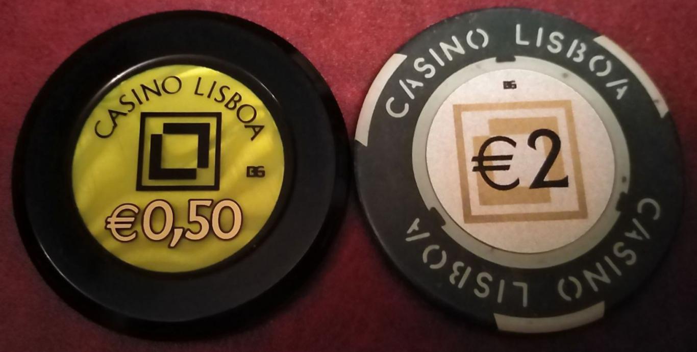 Casino chips Lisboa Portugal BG