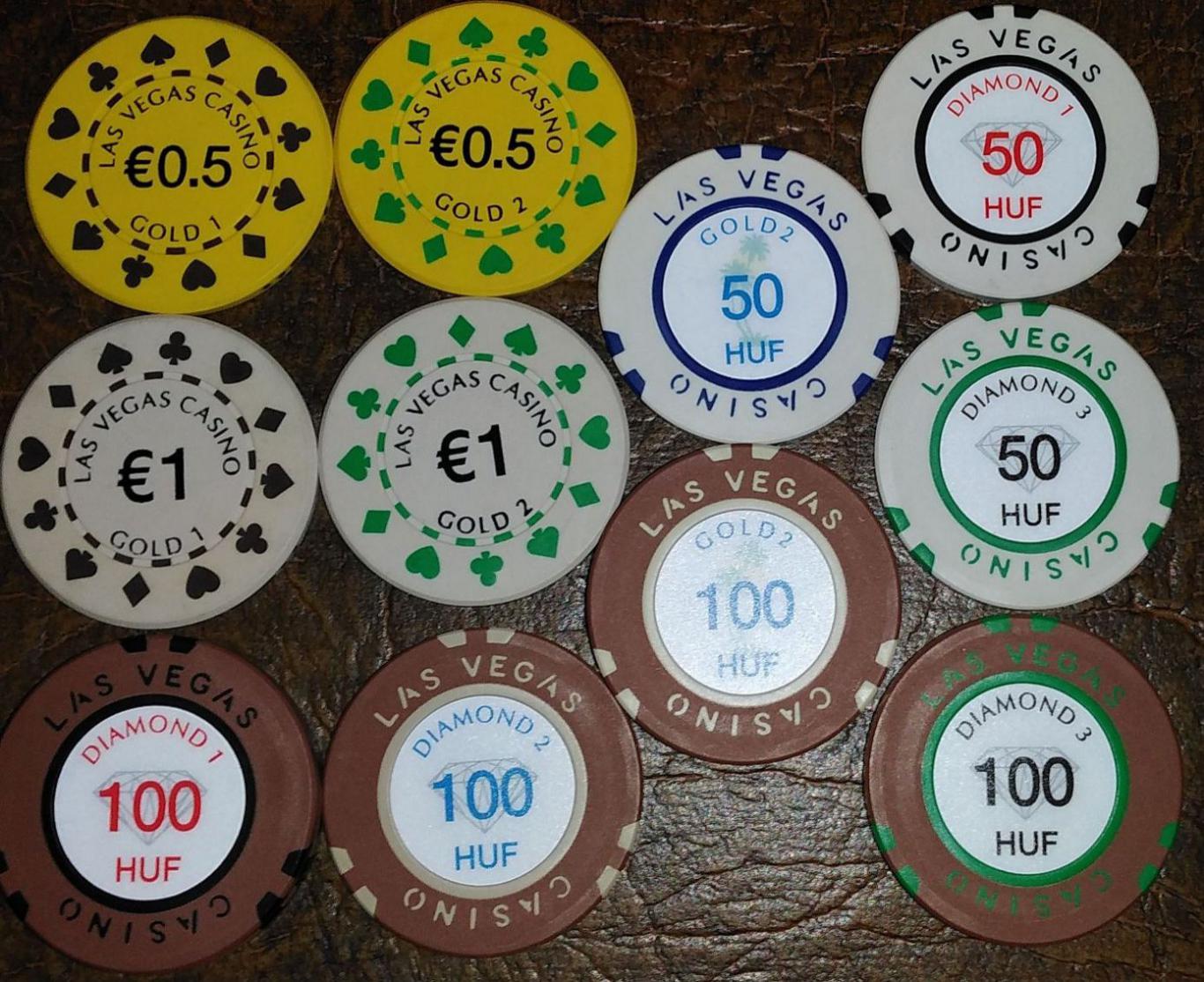 Casino chips Hungary BudaPest 11 items