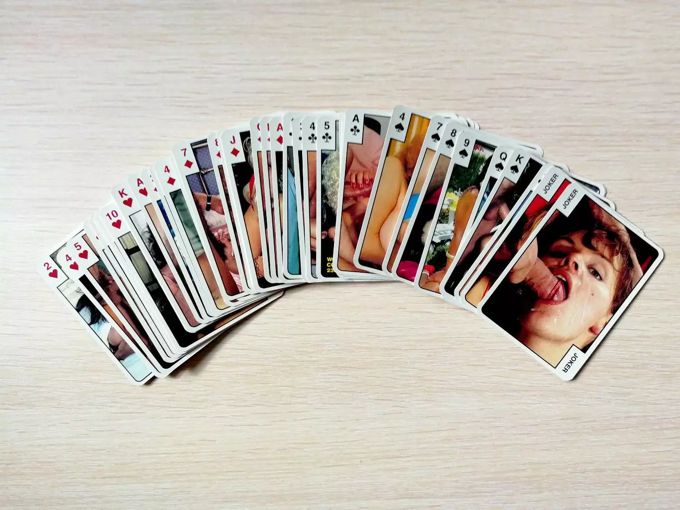 Игральные карты Color Climax - Sucking Cum Shots, Дания 1989, оригинал, 54 шт. 7
