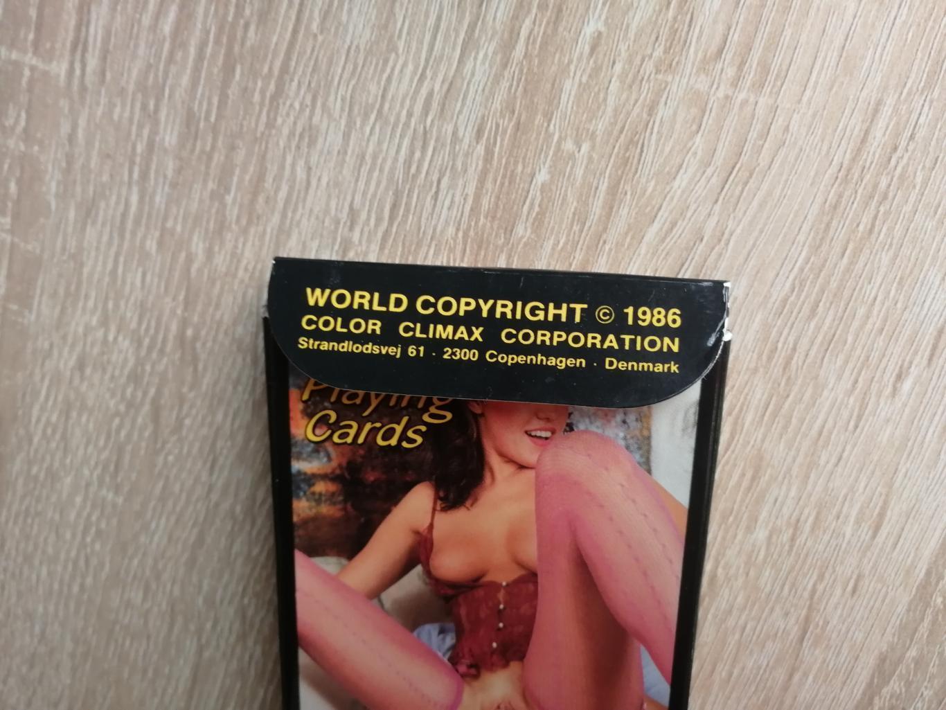 Игральные карты Color Climax - Shaved Girls, Дания 1986, 100% оригинал, 54 шт. 4