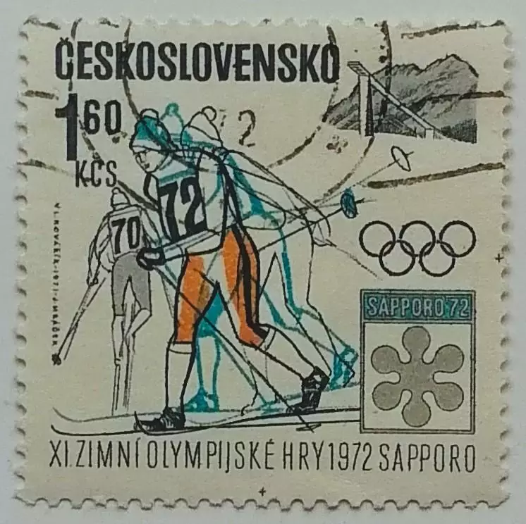 Чехословакия 1972. Зимние Олимпийские игры. Саппоро 1972. Лыжный спорт.