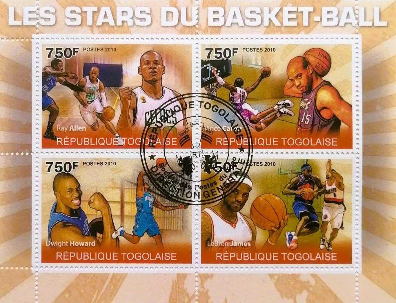 МЛ. Того 2010. Баскетбол. Рэй Аллен. Винс Картер. Дуайт Ховард. Леброн Джеймс.