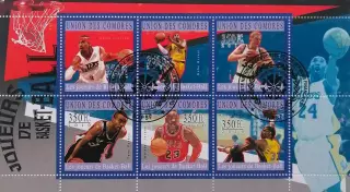 Коморы 2010. Айверсон. Брайант. Берд. Паркер. Джордан. Абдул-Джаббар. Гашеный.