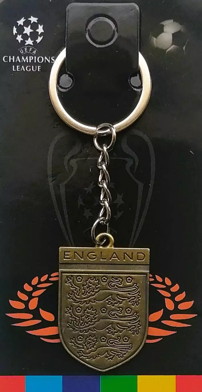 Брелок металлический. Футбол. Сборная Англия.