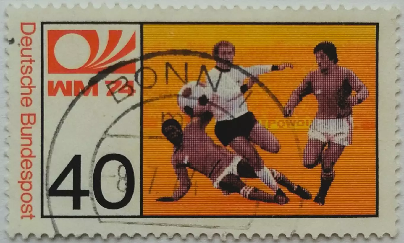 Германия 1974. Чемпионат мира по футболу. Германия (ФРГ) 1974. Гашеная.