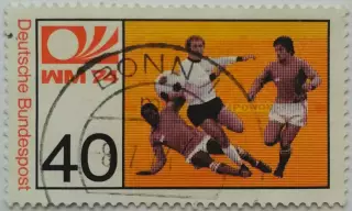 Германия 1974. Чемпионат мира по футболу. Германия (ФРГ) 1974. Гашеная.