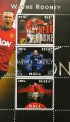 Малый лист. Мали 2016. Уэйн Руни.