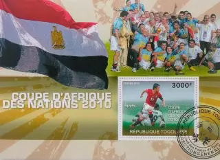 Блок. Того 2010. Кубок Африки по футболу. Сборная Египет - Чемпионы Африки.