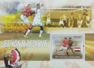 Блок. Того 2010. Кубок Африки по футболу. Сборная Египет. **