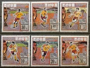КНДР 1994. Чемпионат мира по футболу. США 1994. 6 марок.