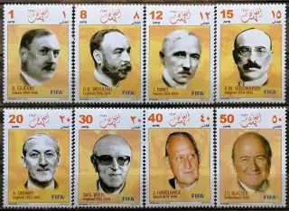 Афганистан 2004. 100 лет ФИФА. Президенты ФИФА. 8 марок.