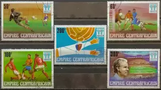 ЦАР 1978. Чемпионат мира по футболу. Аргентина 1978. 5 марок.