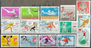 Микст марок СССР 1959-1976. Спорт. 15 шт.