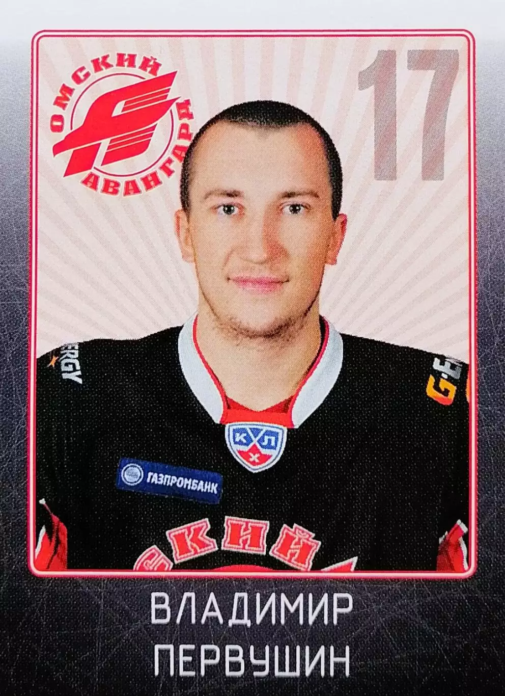 Наклейка. SeReal КХЛ 2011/2012. № 24. Владимир Первушин. Авангард Омск.