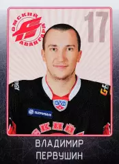 Наклейка. SeReal КХЛ 2011/2012. № 24. Владимир Первушин. Авангард Омск.