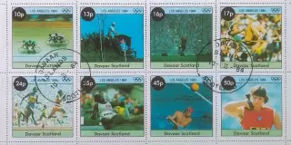 Малый лист. Шотландия 1984. Летние Олимпийские игры. Лос-Анджелес 1984. (2)