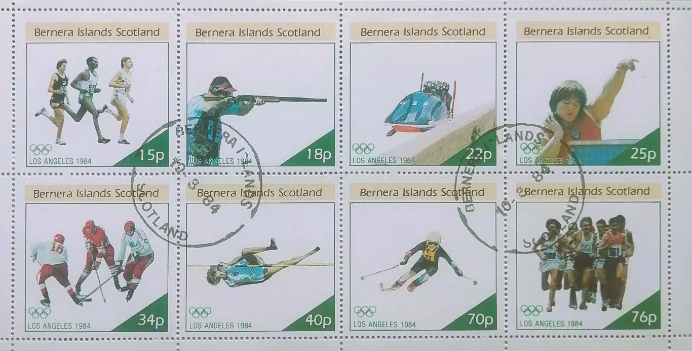 Малый лист. Шотландия 1984. Олимпийские игры.