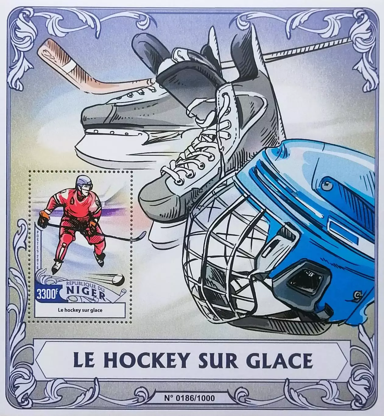 Блок. Нигер 2016. Хоккей с шайбой.