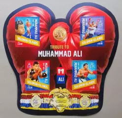 Малый лист. Соломоновы Острова 2016. Бокс. Мухаммед Али.