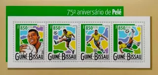 Малый лист. Гвинея-Бисау 2015. Футбол. Пеле.
