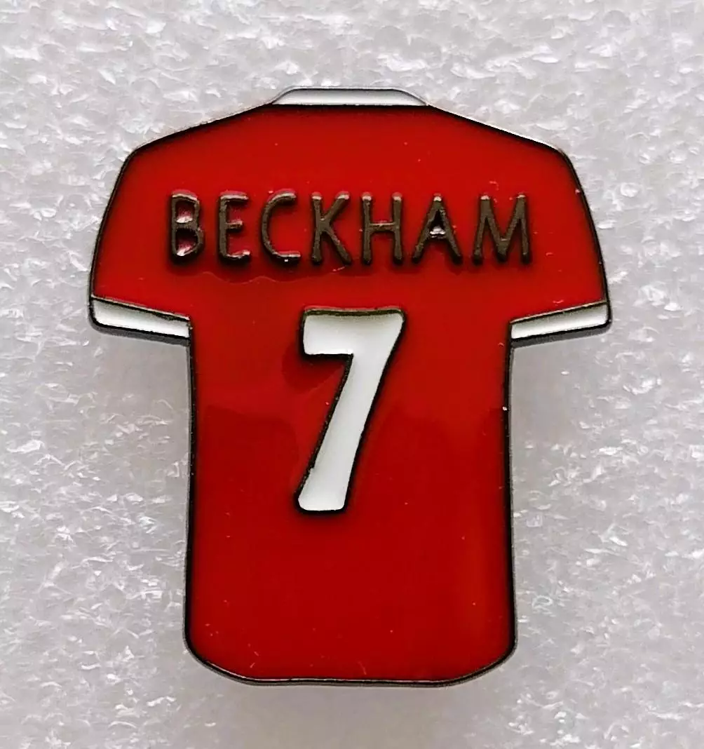 Значок. Футбол. Дэвид Бекхэм.