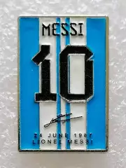 Значок. Лионель Месси. Аргентина.
