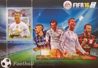 Блок. Сомали 2016. Футбол. Криштиану Роналду.