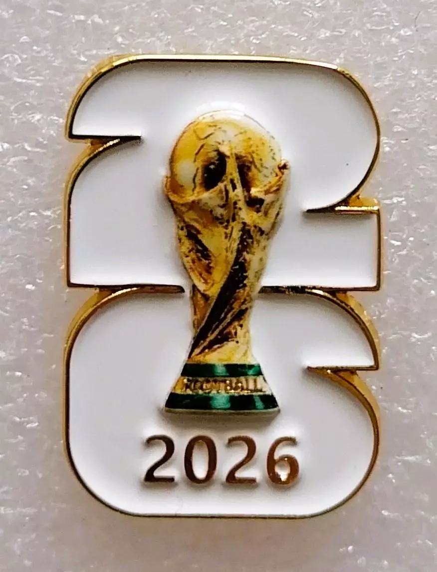 Значок. Чемпионат мира по футболу 2026. Эмблема.