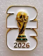 Значок. Чемпионат мира по футболу 2026. Эмблема.