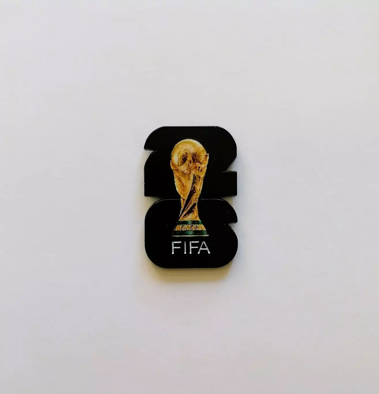 Значок. Чемпионат мира по футболу 2026. Эмблема черная.