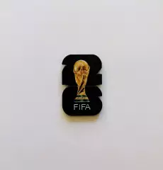 Значок. Чемпионат мира по футболу 2026. Эмблема черная.