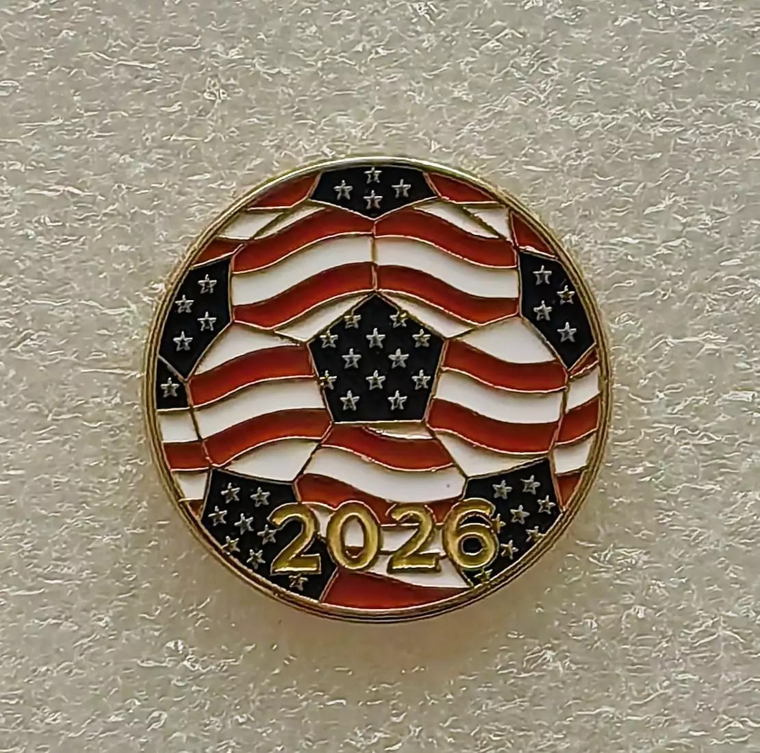 Значок. Чемпионат мира по футболу. США 2026.