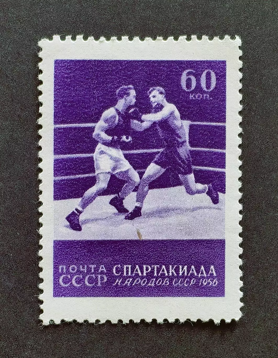 СССР 1956. Спартакиада народов СССР. Бокс.