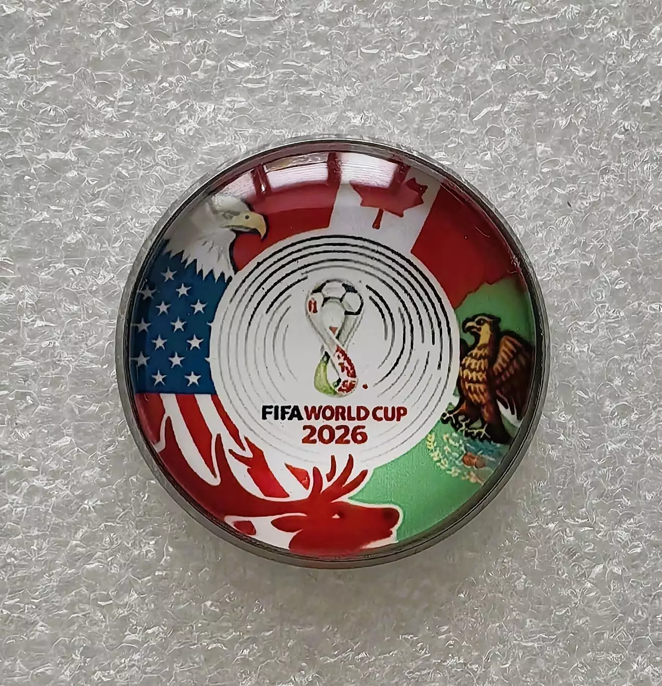 Значок. Чемпионат мира по футболу 2026. США. Канада. Мексика. (1)