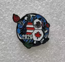 Значок. Чемпионат мира по футболу 2026. США. Канада. Мексика. (2)