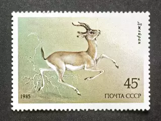 СССР 1985. Животные Красной книги СССР. Джейран.