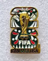Значок. Чемпионат мира по футболу 2026. Эмблема. Мексика.