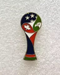 Значок. Чемпионат мира по футболу 2026. США. Канада. Мексика. Кубок.