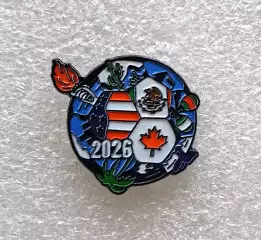 Значок. Чемпионат мира по футболу 2026. США. Канада. Мексика. (4)