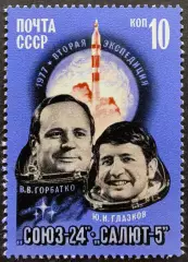 СССР 1977. Полет космического корабля Союз-24.
