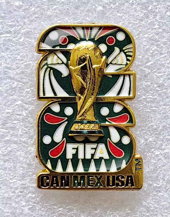 Значок. Чемпионат мира по футболу 2026. Эмблема. Мексика.