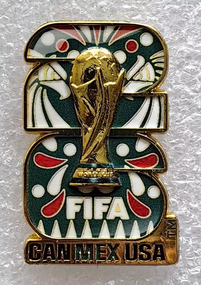 Значок. Чемпионат мира по футболу 2026. Эмблема. Мексика.