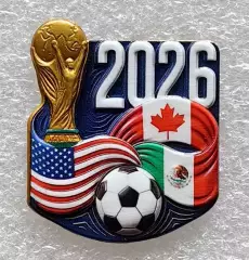 Значок. Чемпионат мира по футболу 2026. США. Канада. Мексика. (1)