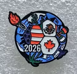 Значок. Чемпионат мира по футболу 2026. США. Канада. Мексика. (3)