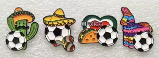АКЦИЯ до 15.09.!!! Набор значков 4 шт. Чемпионат мира по футболу 2026. Мексика.