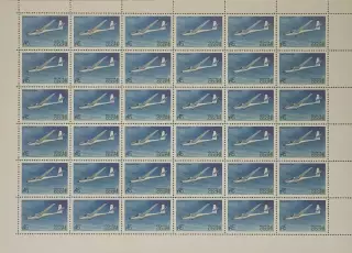 СССР 1983. История советского планеризма. ЛАК-12. Лист.